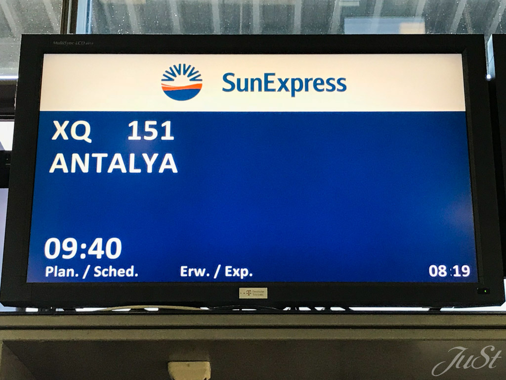 Abflug nach Antalya