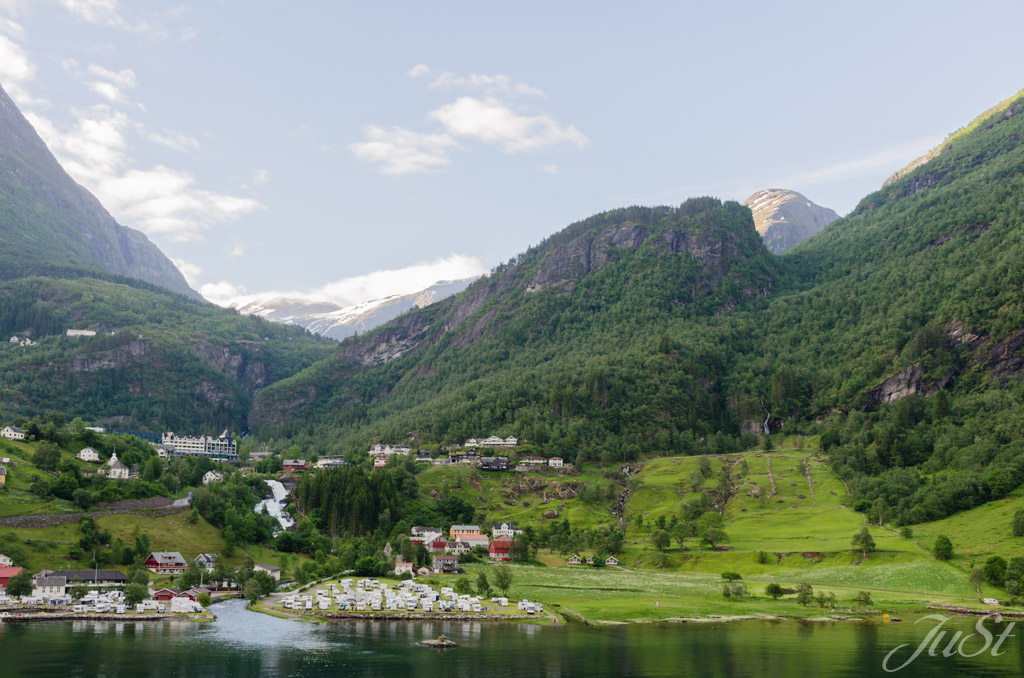 Blick auf Geiranger