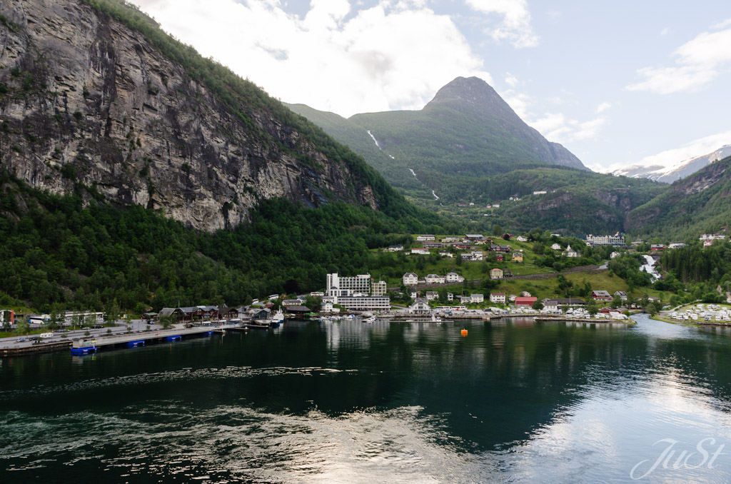 Blick auf Geiranger