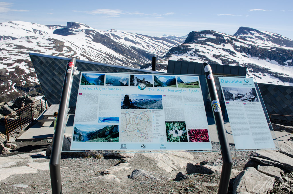 Hinweis auf dem Dalsnibba