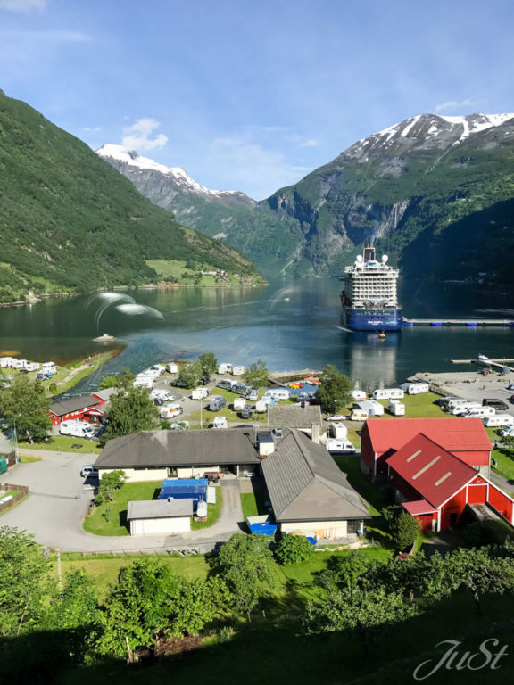 Geiranger vom Bus